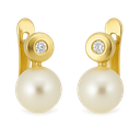 CHATON BRILLANTE 1'5MM 0.04 CT TW PERLA 6MM CATALAN