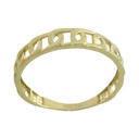 YELLOW GOLD CHAIN RING.