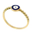 ENAMEL DEVIL EYE RING.