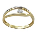 SORTIJA PIEDRA BICOLOR FUNDIDA