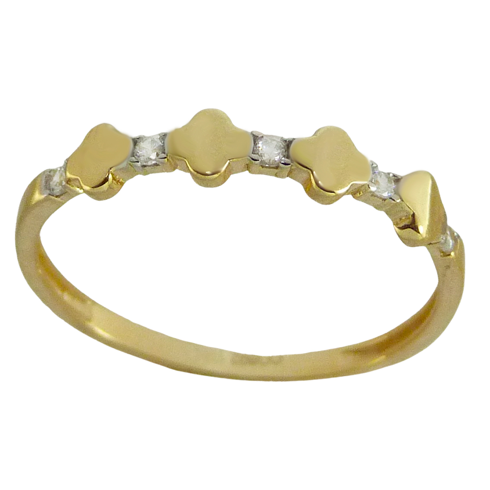 FLOWERS AND CZ RING.