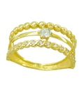BALLS AND CZ RING.