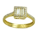 SQUARE CZ RING.