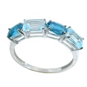 SORTIJA ORO BLANCO TOPACIO AZUL FINO Y TOPACIO LONDON BLUE