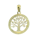 16MM TREE OF LIFE PENDANT WITH CZ.
