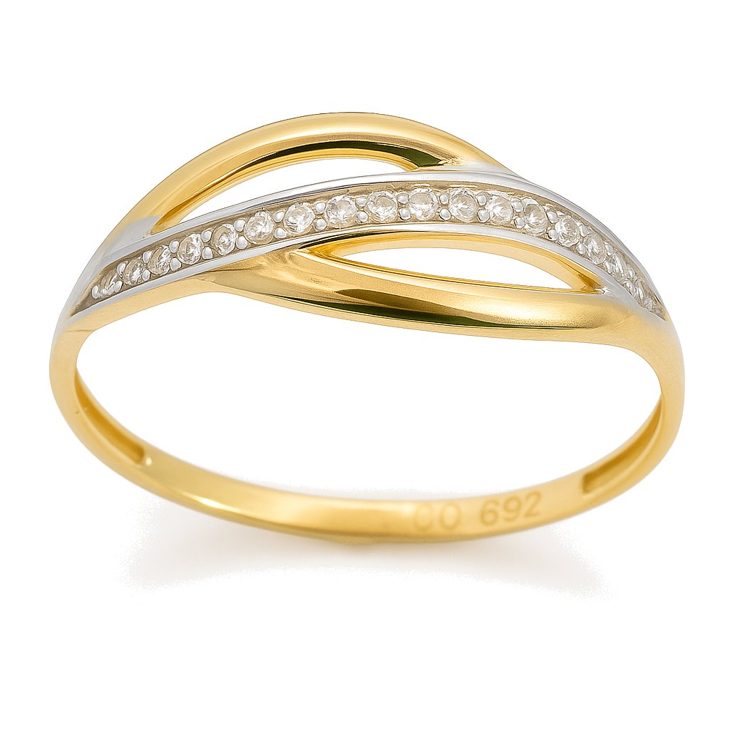 RING WITH CZ.7MM.