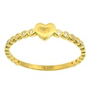 HEART AND CZ RING.