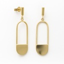30x10MM DANGLING EARRINGS.PUSHBACK.