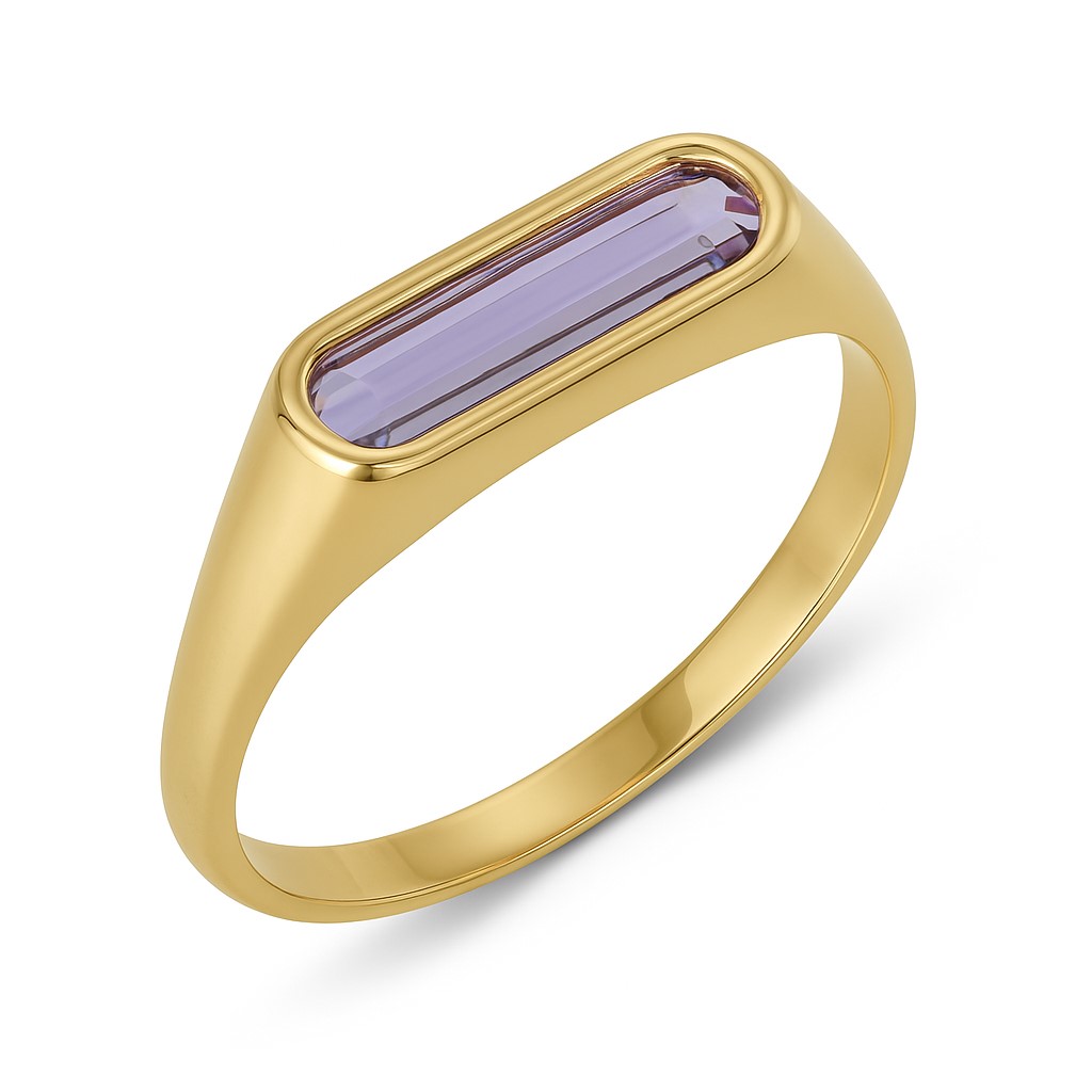 SORTIJA AMATISTA OVAL DE 11x3MM.