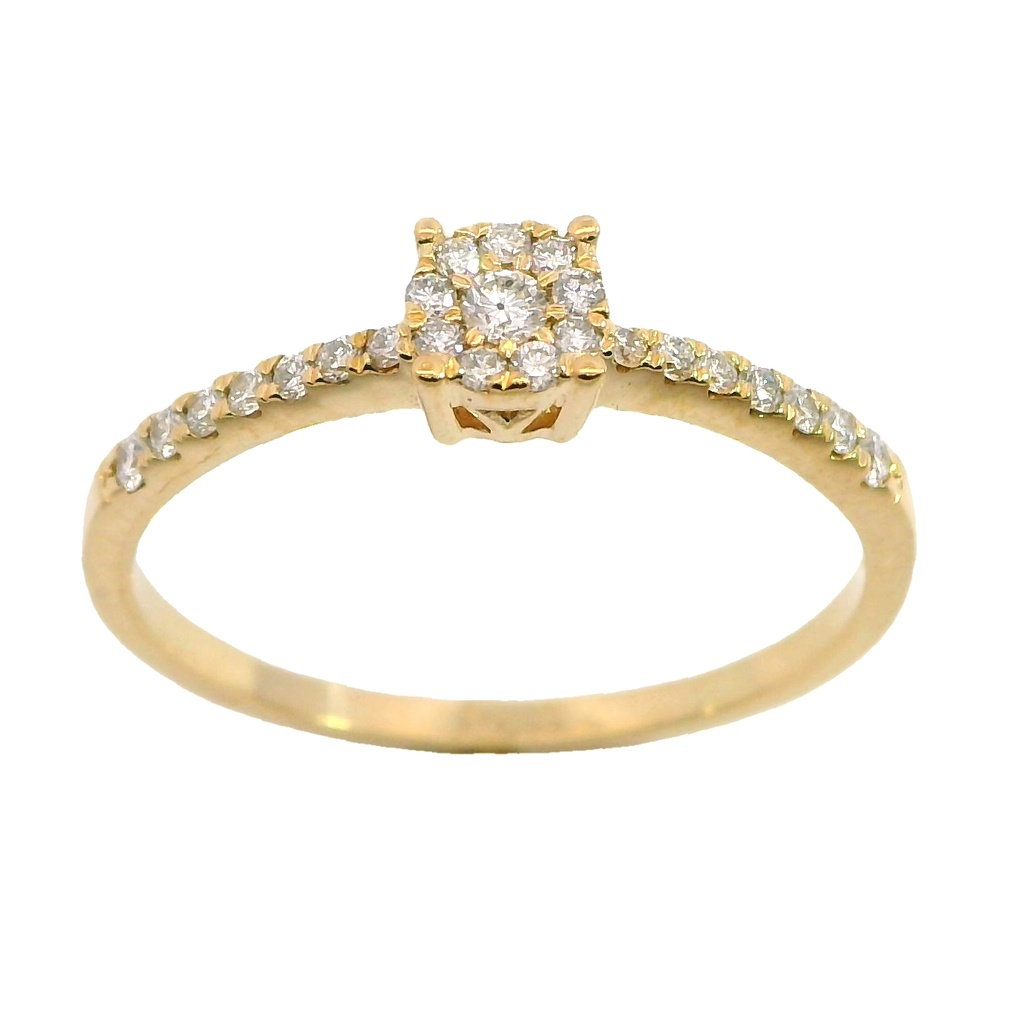 SORTIJA CUAJO BRILLANTES 0.18 CT TW H-SI
