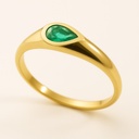 SORTIJA PERA  ESMERALDA DE 5x3MM