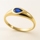 SORTIJA PERA ZAFIRO DE  5x3MM