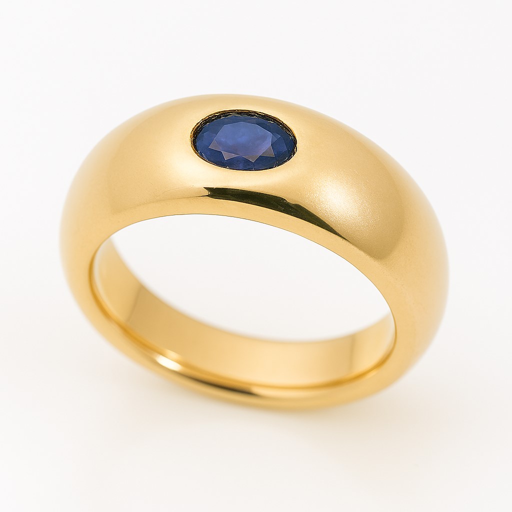 5x3MM OVAL SHAPPIRE RING