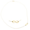 COLGANTE INFINITO 15*5MM CADENA 45CM