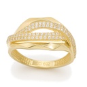CZ GOLD RING.