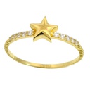 SORTIJA ESTRELLA CON CIRCONITAS.