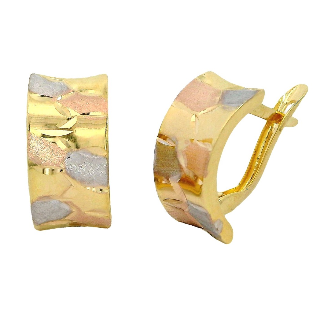 MEDIOS AROS TRICOLOR CIERRE  CATALAN.13X7MM.