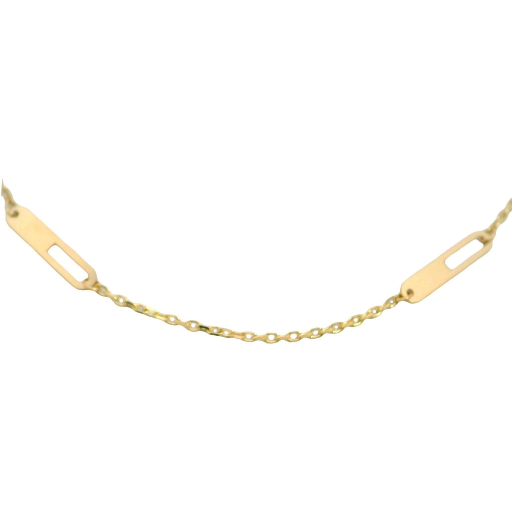 LINKS AND PLATES NECKLACE.