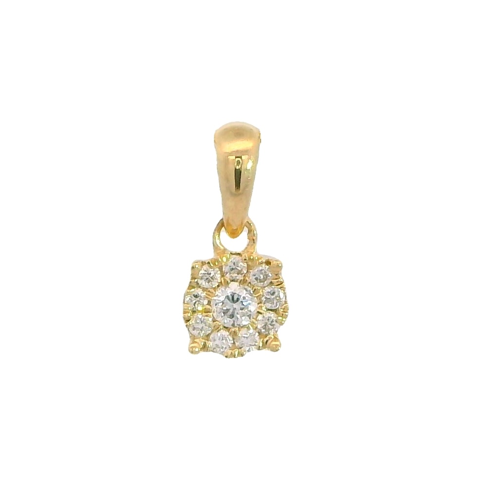 5x5MM ROUND DIAMOND PENDANT.QUALITY HS,COLOR H.0.046 CT TW