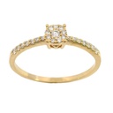 SORTIJA CUAJO BRILLANTES 0.18 CT TW  H-SI