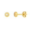 PENDIENTES CHATON CIRCONITA DE 2MM.ROSCA.