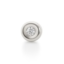 COLGANTE CHATON ORO BLANCO ESTAMPACION 4.5MM.BRILLANTE H-SI 1. 0.03 CT