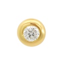 COLGANTE CHATON FUNDICION 7MM.BRILLANTE H-SI 1 . 0.25 CT.