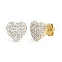 PENDIENTES BRILLANTES Di 36 RD 0.140 DI 2 RD SI H 0.02 CT DI 6 RD SI H 0.05 CT.0.21 CT TW