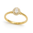 SORTIJA BRILLANTES DI 1 OV 0.12 CT DI 12 SI-H 0.08 CT. 0.20 CT TW