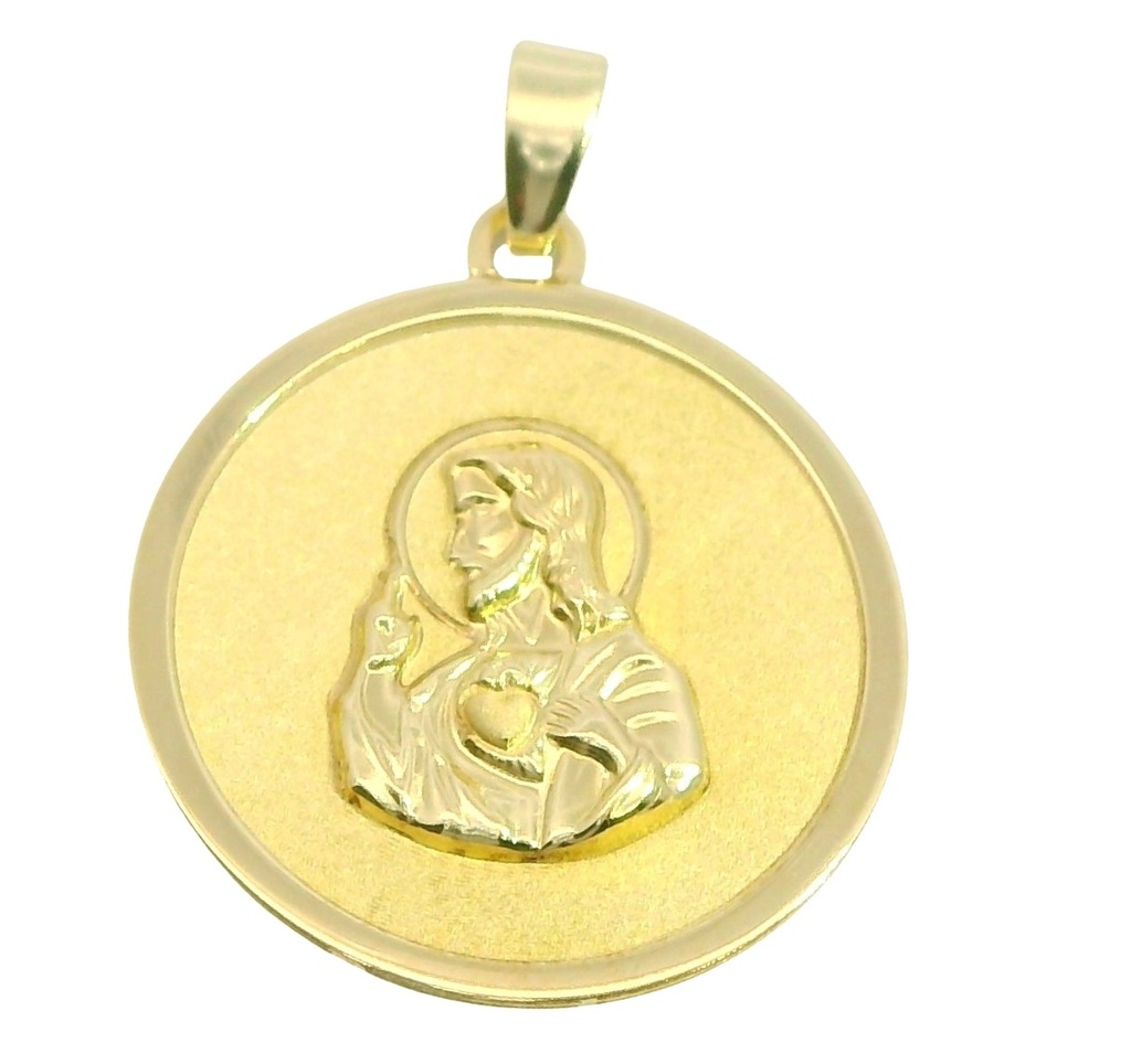 MEDALLA REDONDA SAGRADO CORAZON DE JESUS.17 MM.