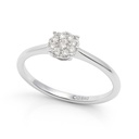 DIAMOND RING.QUALITY SI,COLOR H.0.046 CT TW.