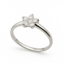 SORTIJA BRILLANTES DI 1 EM 0.03 CT DI 5 SI-H 0.22 CT.0.25 TW