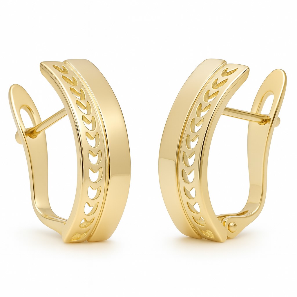 LEVERBACK EARRINGS.