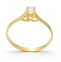 3.5MM DIAMOND SOLITAIRE RING. VS-H 0.17 CT 