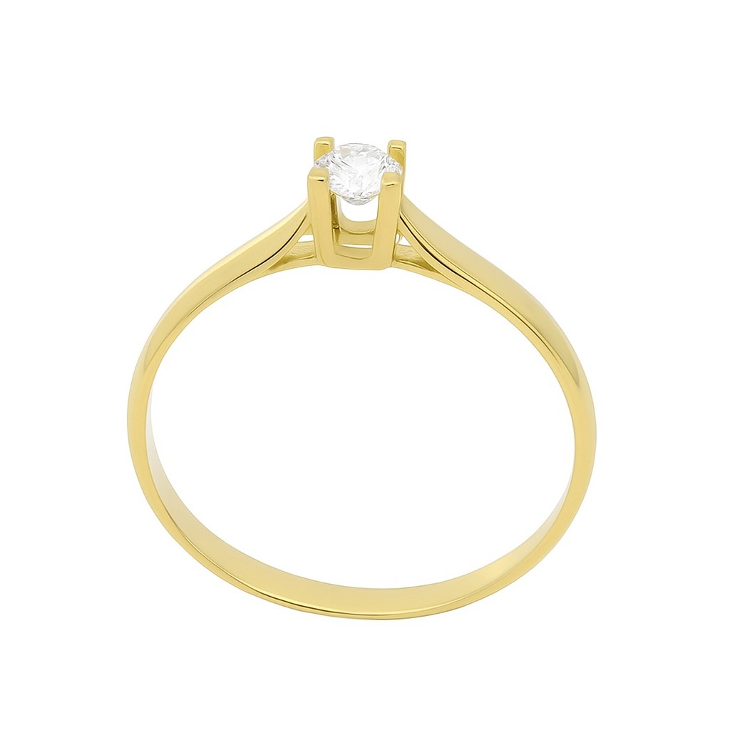 3MM DIAMOND SOLITAIRE RING.QUALITY VS.COLOR H.0.11 CT