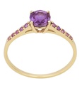 5MM AMETHYST GOLD RING