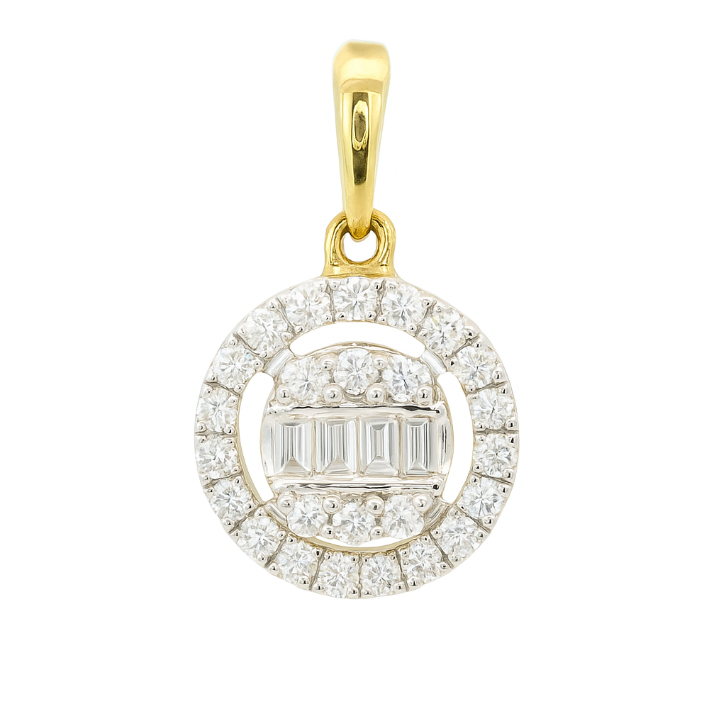 COLGANTE BRILLANTES DI 26 SC SI H 0.1 DI 2 RD SI H 0.02 4 GB 0.04 CT.0.16 CT TW