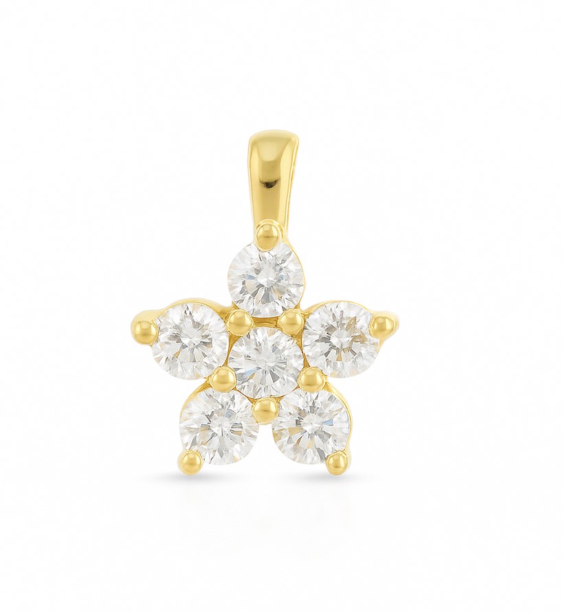 DIAMOND PENDANT.QUALITY SI.COLOR H.0.25 CT TW