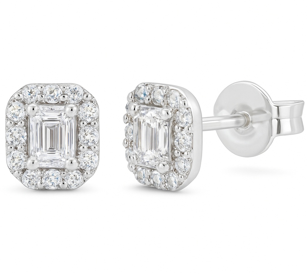 PENDIENTES BRILLANTES Di 2 EM 0.20 DI 12 RD SI H 0.08 12 RD 0.06 CT.0.34 CT TW