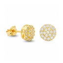 7MM ROUND STUD EARRINGS WITH CZ