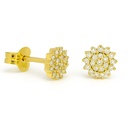 PENDIENTES CUAJO 6'5MM, BRILLANTES Di 38 RD 0.18 SI-H.0.18 CT TW.