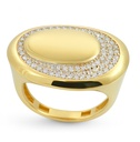 SORTIJA OVAL CON CIRCONITAS