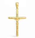 CRUZ CON CRISTO 32x19MM.9 KILATES