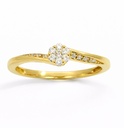 SORTIJA BRILLANTES DI 10RD 0.09 CT 8 RD SI H 0.03 CT. 0.12 CT TW
