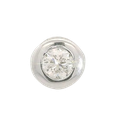 COLGANTE CHATON FUNDICION ORO BLANCO 7MM. BRILLANTE H-SI 1. 0.22 CT.