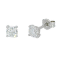 PENDIENTES GARRA FUNDICION 4MM.BRILLANTES H-SI 1.  0.20 CT TW