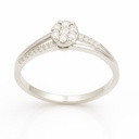 SORTIJA CUAJO BRILLANTES SI1-H .0.17 CT TW.