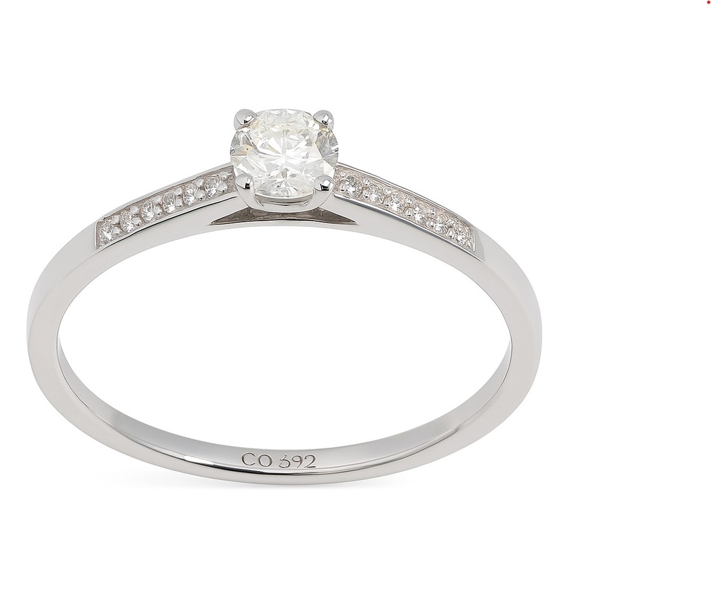 SORTIJA CUAJO BRILLANTES SI1-H .0.14 CT TW.