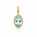 6x4MM AQUAMARINE COLOR PENDANT.9 KARAT