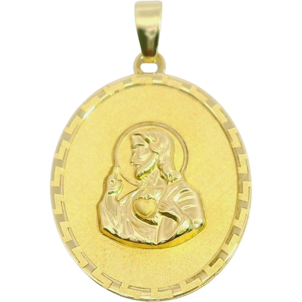 15MM OVAL SACRED HEART OF JESUS DEVOTIONAL MEDAL.